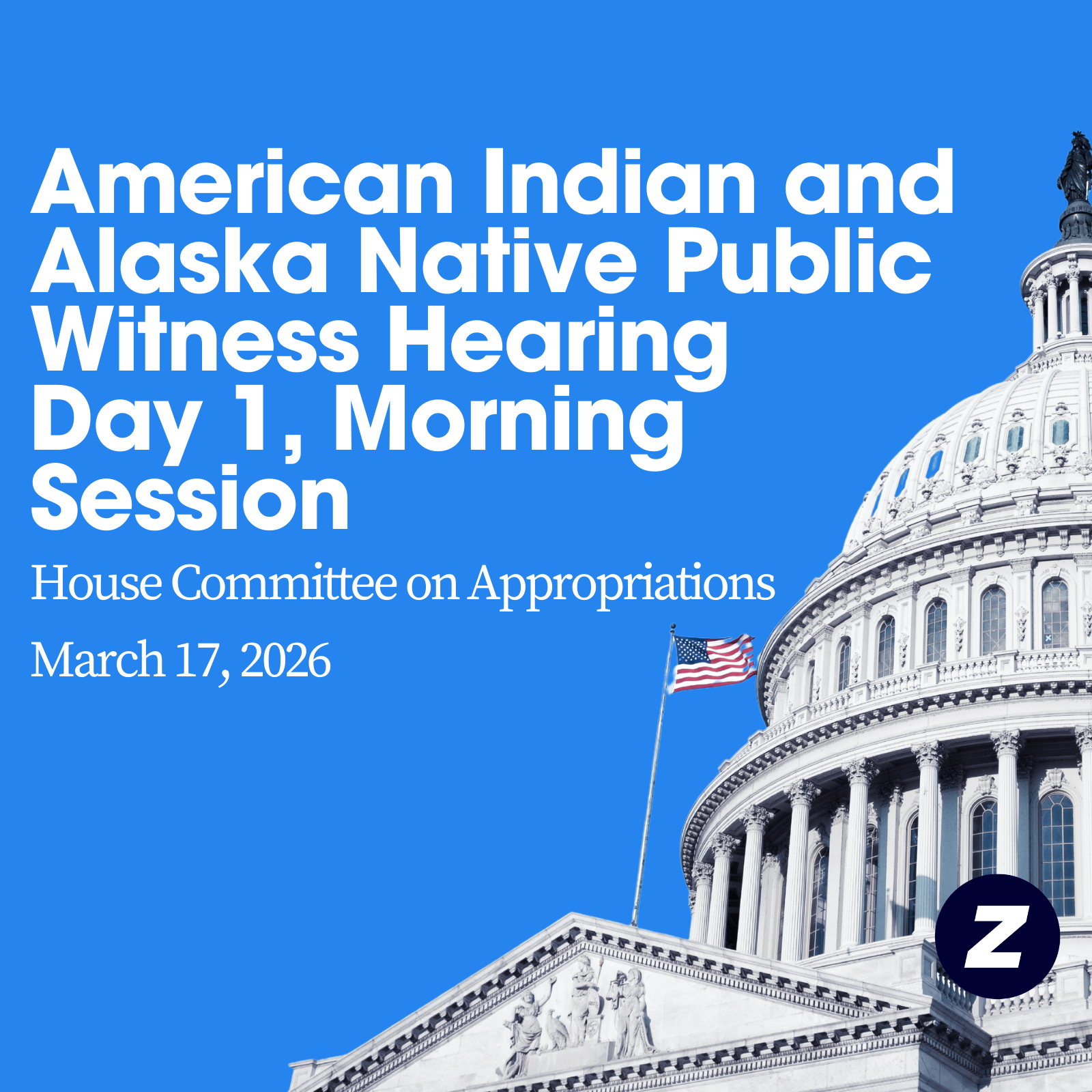 American Indian and Alaska Native Public Witness Hearing Day 1, Morning Session