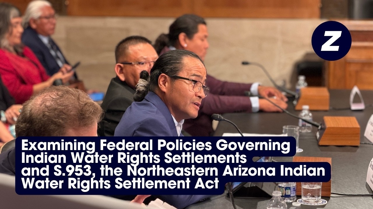 Buu Nygren: Indian Water Rights & S.953, Northeastern Arizona Indian Water Rights Settlement Act