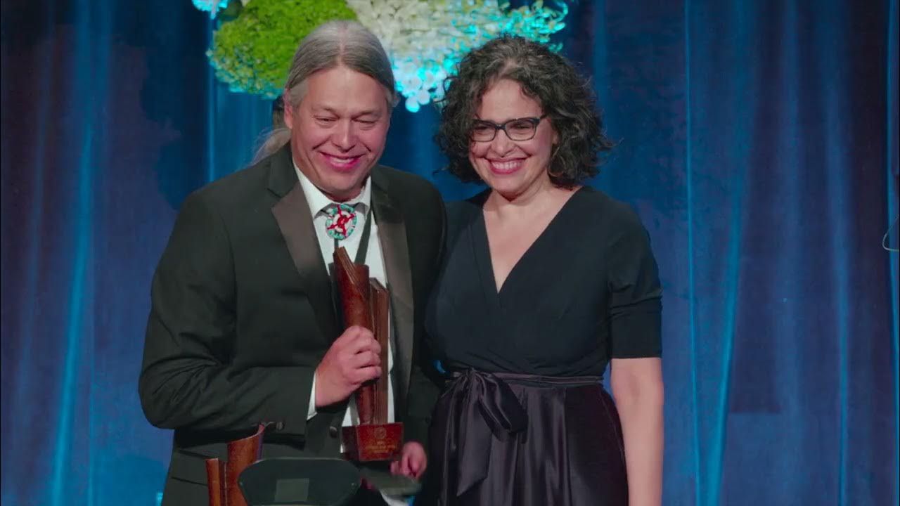 Ned Blackhawk accepts the 2023 National Book Award for Nonfiction for The Rediscovery of America