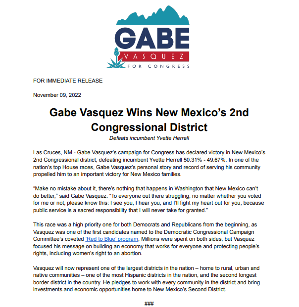 Gabe Vasquez (@Gabe_NM) on X