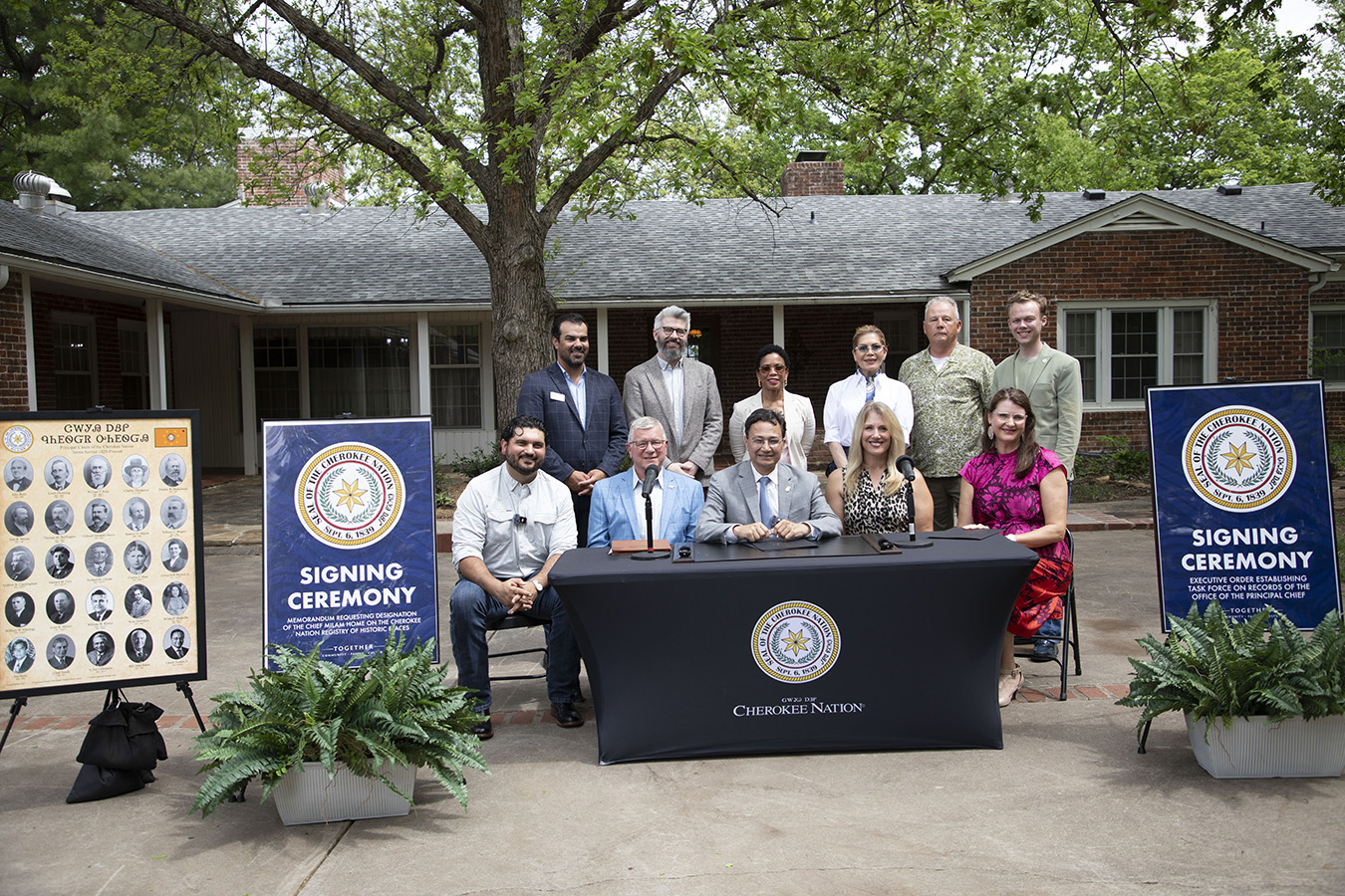Chief Hoskin Acts on principal chief records, historic Milam home
