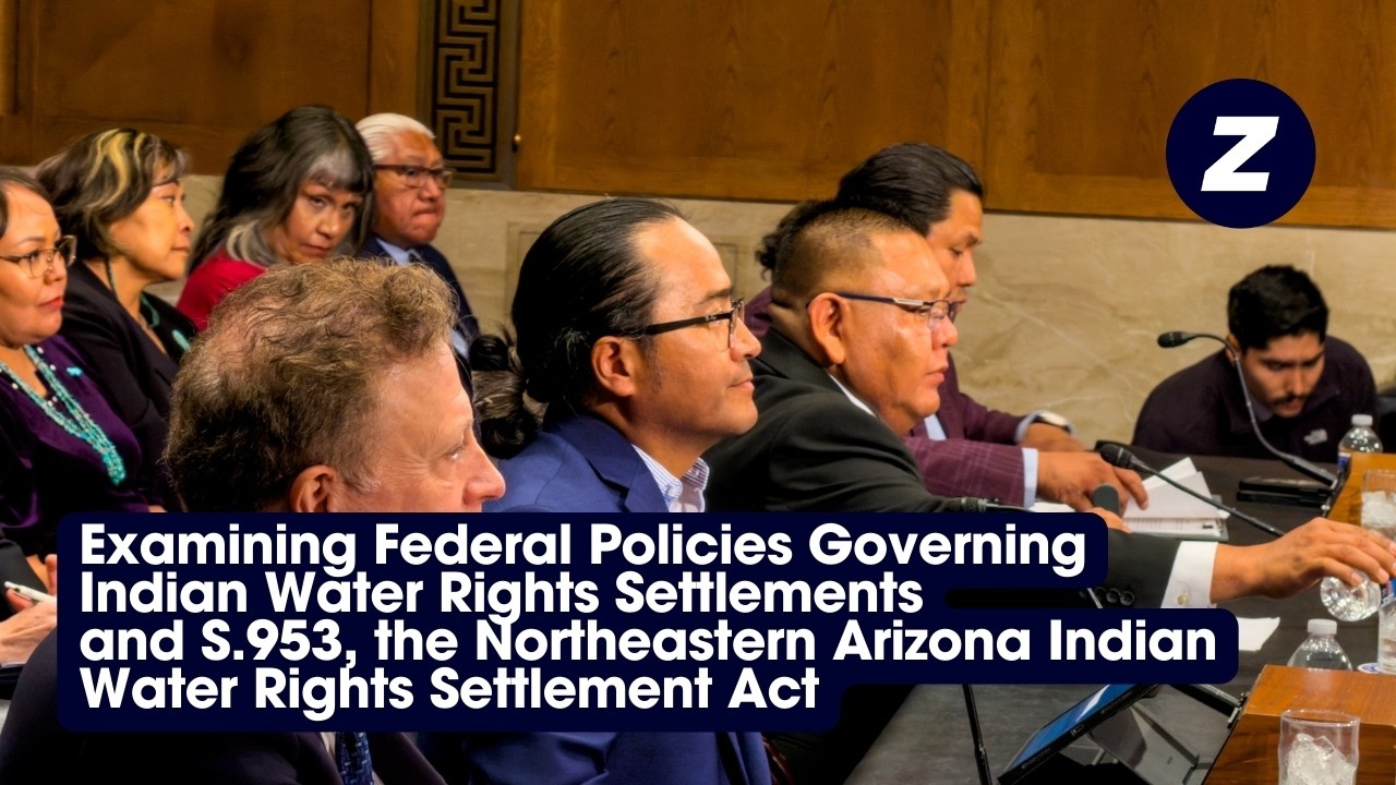 Lamar Keevama: Indian Water Rights & S.953, Northeastern Arizona Indian Water Rights Settlement Act