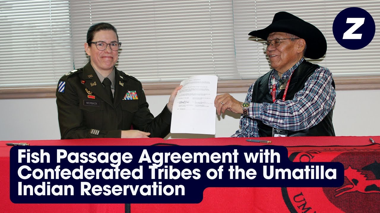 Confederated Tribes of the Umatilla Indian Reservation sign fish passage agreement
