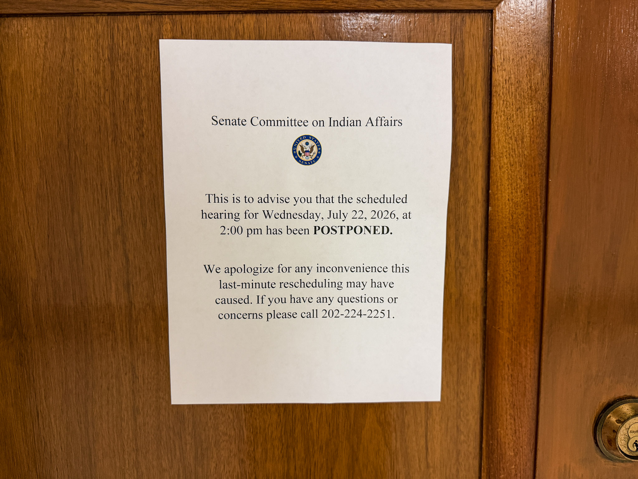 Senate Committee on Indian Affairs