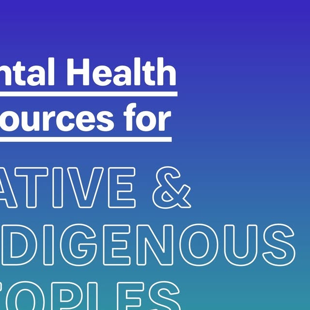 AFSP on Instagram: "Swipe for our list of mental health resources for Native & Indigenous Peoples!"