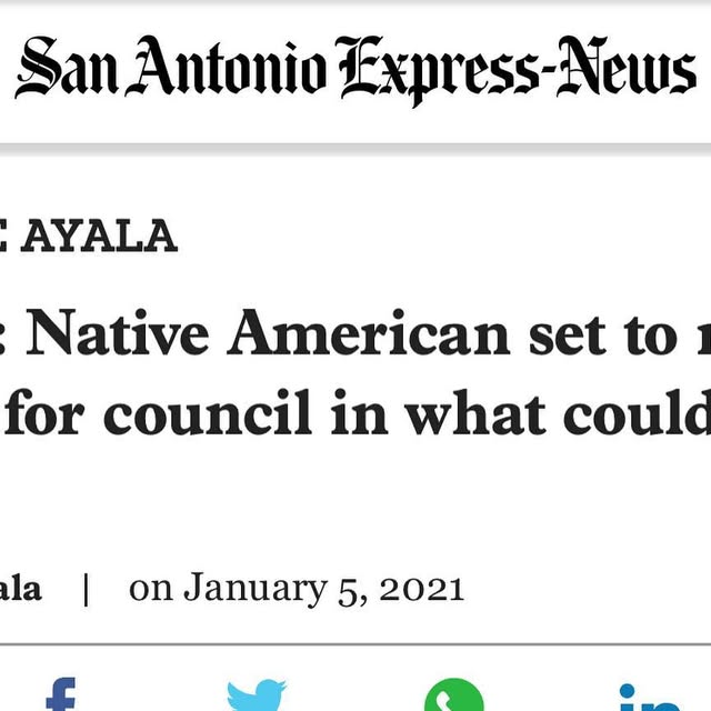 Marie Crabb on Instagram: "In the words of Deb Haaland, first Native American appointed to a cabinet position in the US government: “I’ll be fierce for all of us” ✊🏾

Thank you to Elaine Ayala with the Express News for a wonderful article. 

#MarieForDistrict5
#womeninpolitics
#SanAntonioCityCouncil
#GrassrootsMovement
#HopeGrowsHere
#dreamingbigfordistrict5 

Read the full article here:

https://www.google.com/amp/s/www.expressnews.com/news/news_columnists/elaine_ayala/amp/Ayala-Native-American-set-to-make-a-run-for-15846019.php"