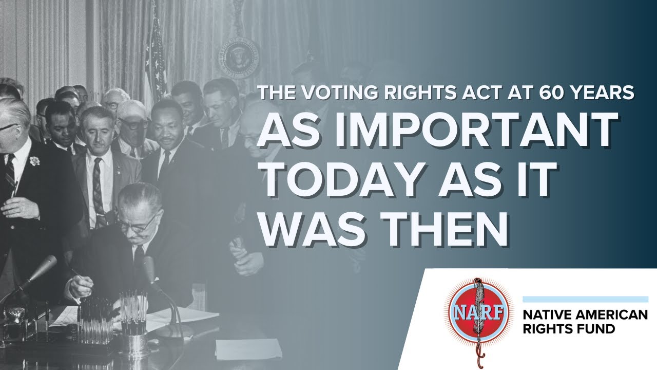 The 60th anniversary of the Voting Rights Act