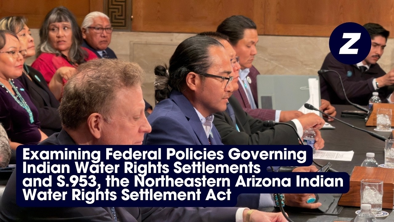 Johnny Lehi Jr: Indian Water Rights & S.953, Northeastern Arizona Indian Water Rights Settlement Act