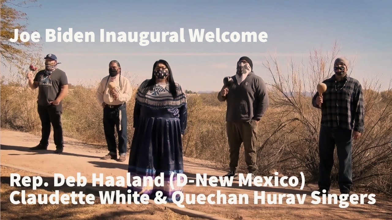 Deb Haaland | Claudette White & Quechan Hurav Singers | Joe Biden Inaugural Welcome Event
