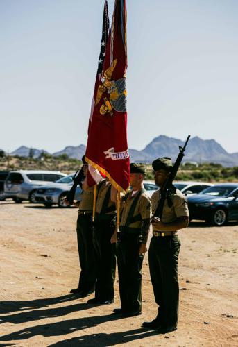 San Carlos Apache Tribe Officials, 3rd LAR honor fallen Marine with building dedication