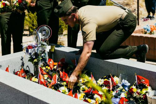 San Carlos Apache Tribe Officials, 3rd LAR honor fallen Marine with building dedication