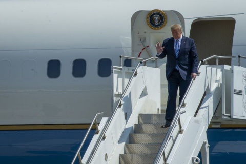 President Trump Visits USNS Comfort