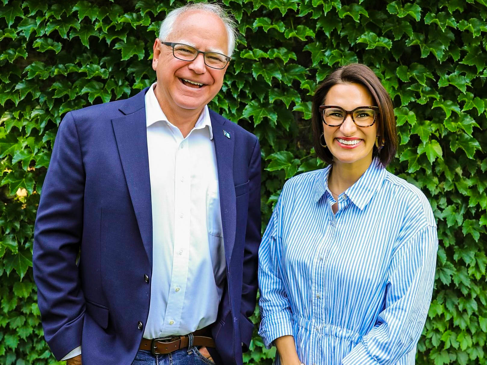 Tim Walz and Peggy Flanagan