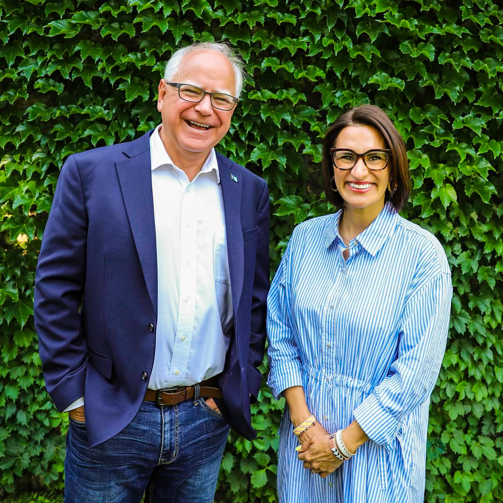 Tim Walz and Peggy Flanagan