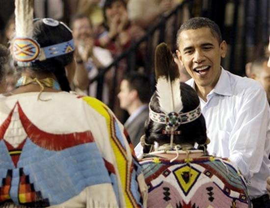 Sen. Barack  Obama (D-Illinois) at a rally in Pendleton, Oregon. May 18, 2008